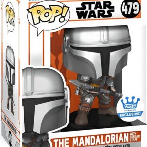 FUNKO POP STAR WARS 479 THE MANDALORIAN WITH BESKAR STAFF