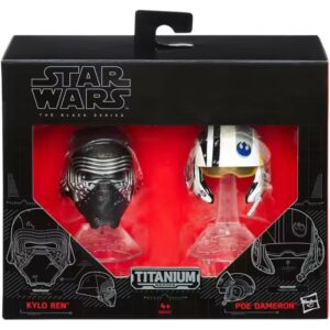 STAR WARS THE BLACK SERIES KYLO REN & POE DAMERON TITANIUM