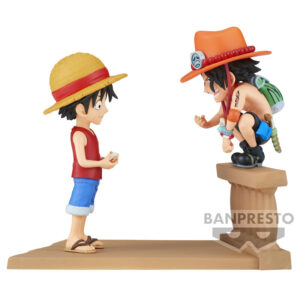 FIGURA ONE PIECE LOG STORIES LUFFY & PORTGAS 8CM BANPRESTO