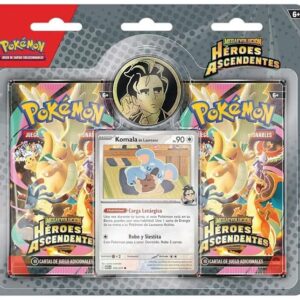 POKÉMON HEROES ASCENDIENTES BLISTER 2 SOBRES TANGELA DE ERIKA EN ESPAÑOL