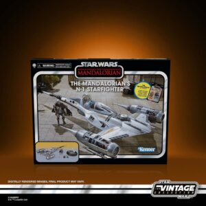 STAR WARS VINTAGE COLLECTION THE MANDALORIAN N-1 STARFIGHTER CAJA DAÑADA